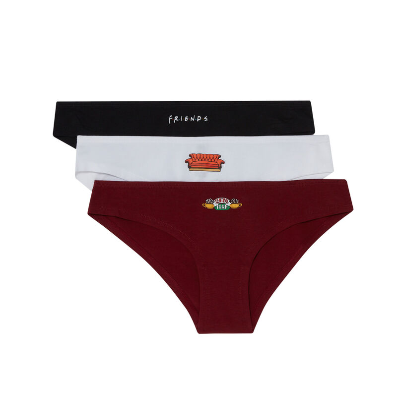 • Pack of 3 pairs of Friends briefs - purple • Pack of 3 pairs of Friends briefs - purple;