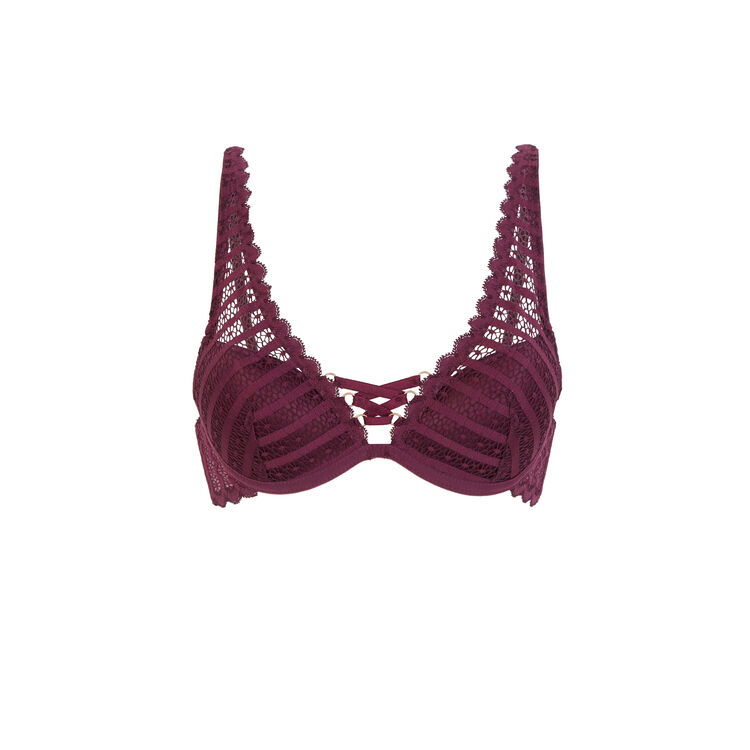 Modiz bordeaux foulard push-up bra Modiz bordeaux foulard push-up bra;