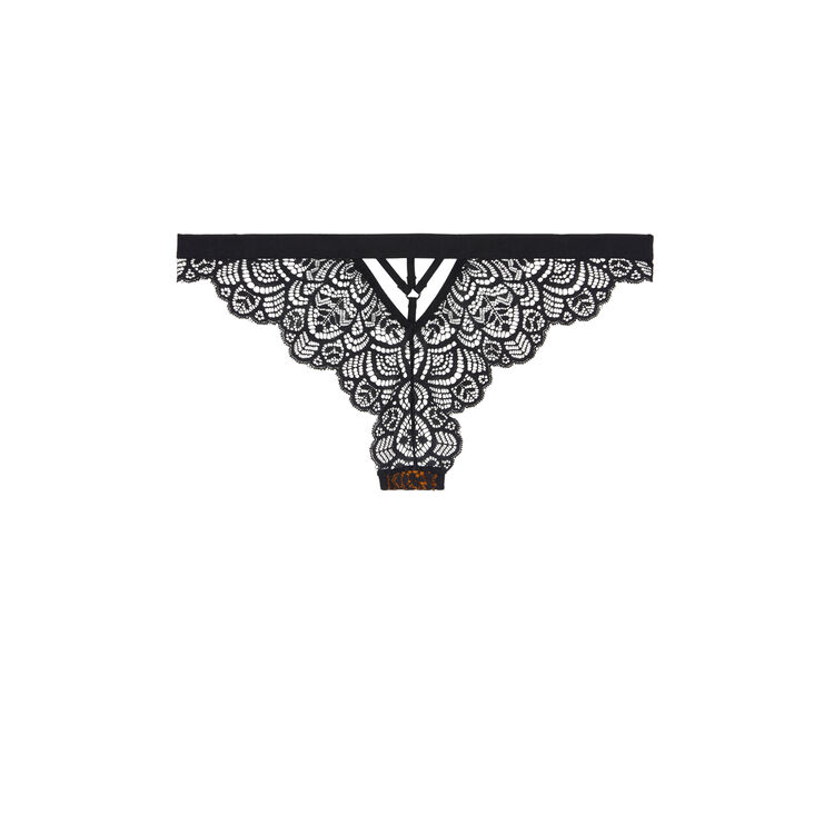 Tanga en tulle/dentelle vivianiz brique.