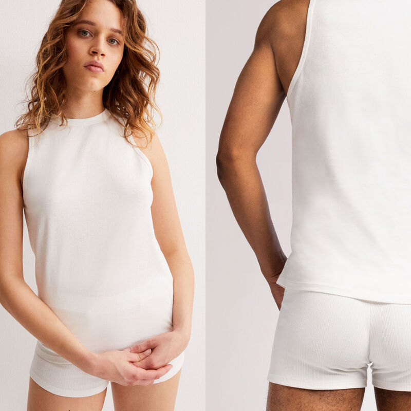 unisex jersey vest - beige unisex jersey vest - beige;