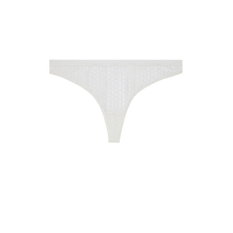 Graphimeshiz white thong Graphimeshiz white thong;
