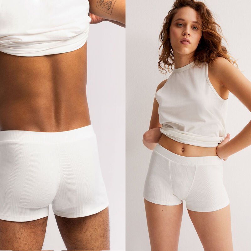 Plain jersey unisex shorts - beige Plain jersey unisex shorts - beige;