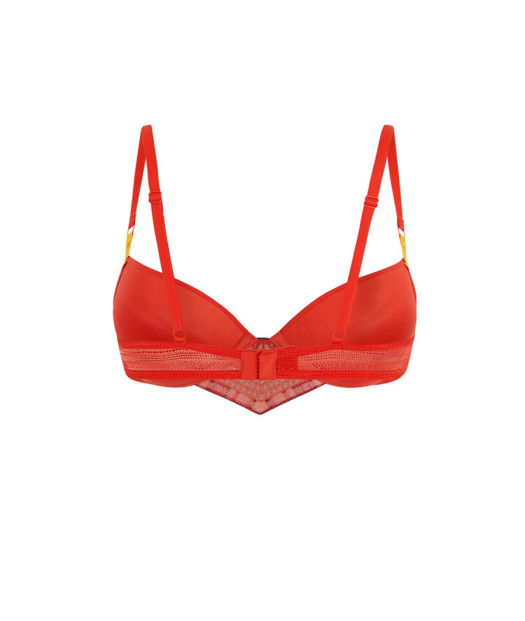 Valliz red push-up bra red.