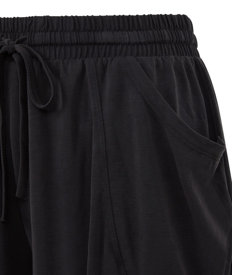 Plain floaty shorts - black black.