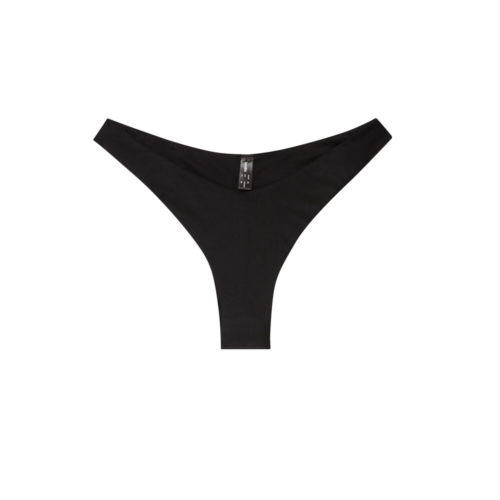Gloss scooped tange swimsuit bottoms black.