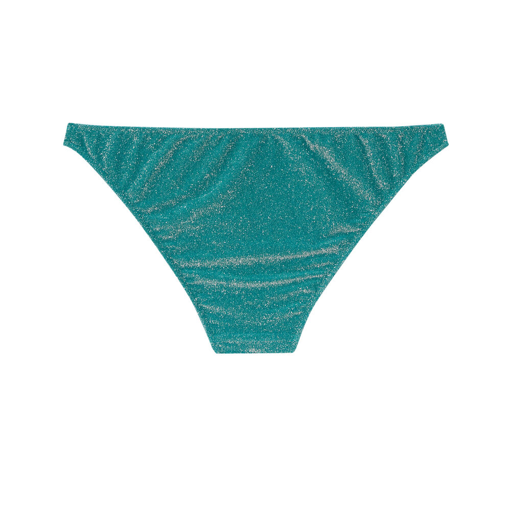 Sequined bikini briefs - green green.