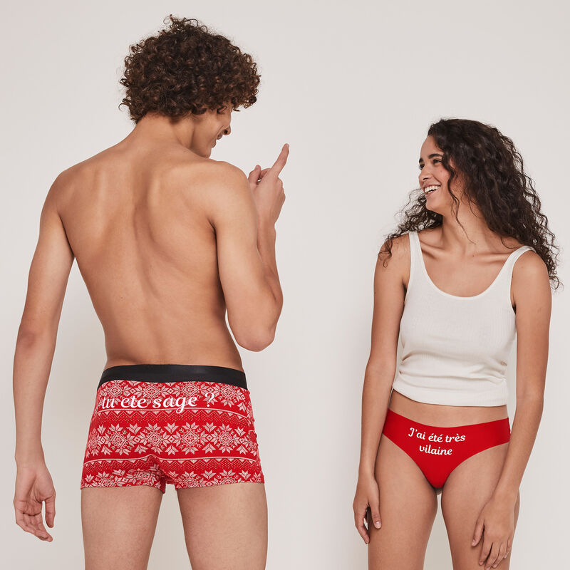 Boxer en coton à message newtassagiz Boxer en coton à message newtassagiz;