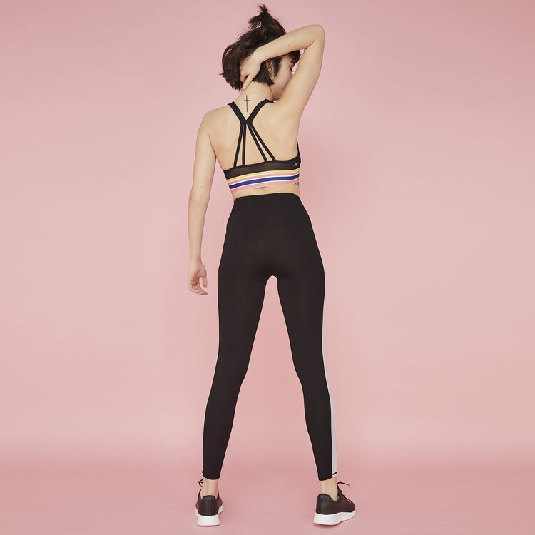 Черные легинсы popstripiz black.