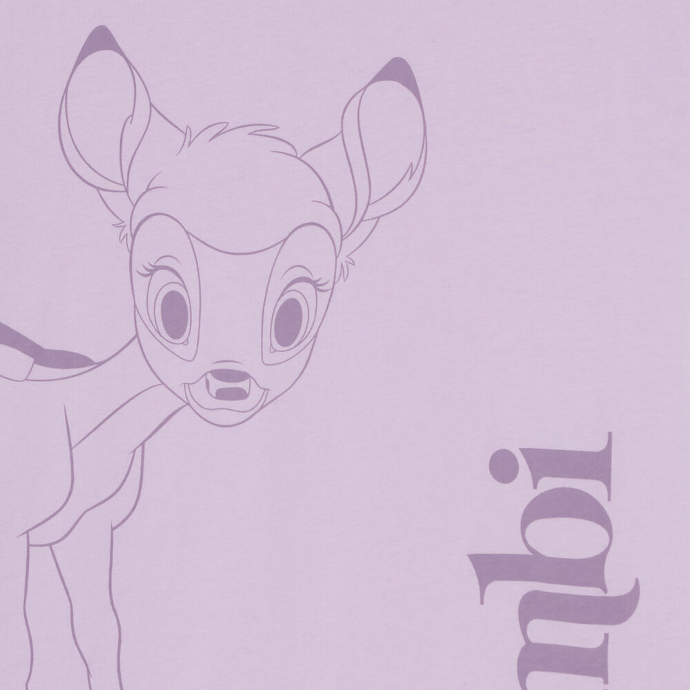 Bambi print tunic - lilac purple.