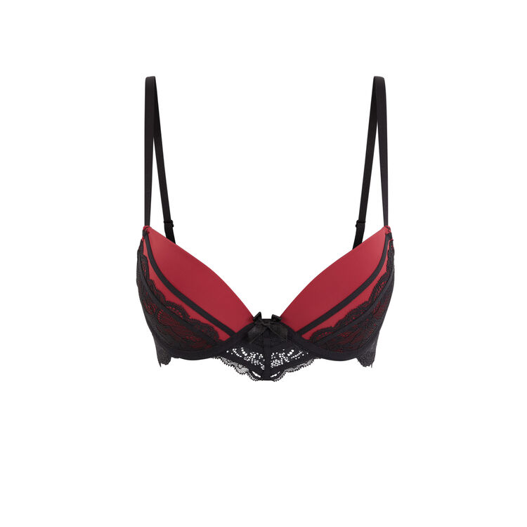 Princiz new lace push-up bra coral.