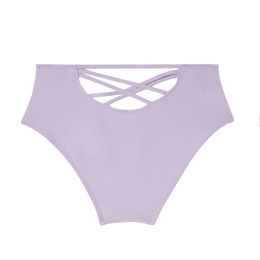 high-rise bikini bottoms - lavender;