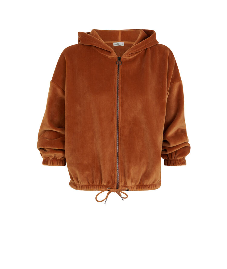Hoodie - brown brown.