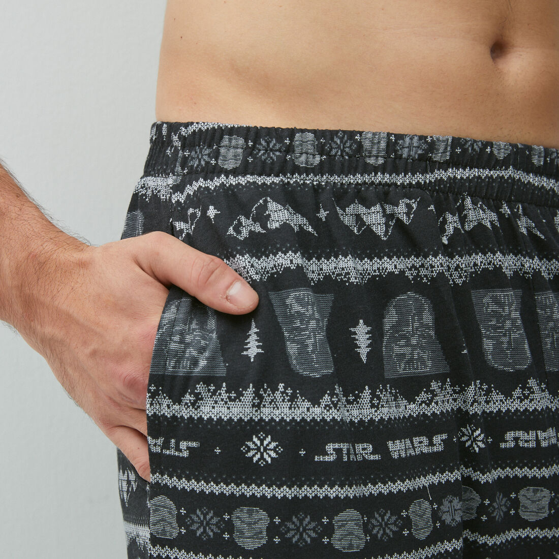 star wars jacquard print pyjama bottoms;