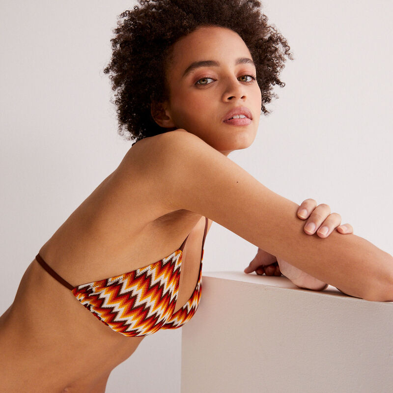 crochet triangle bikini top - multicoloured crochet triangle bikini top - multicoloured;