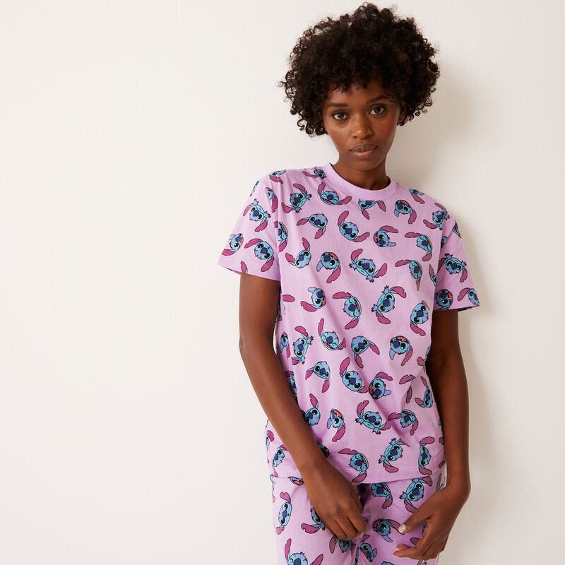 Stitch print top - violet Stitch print top - violet ;