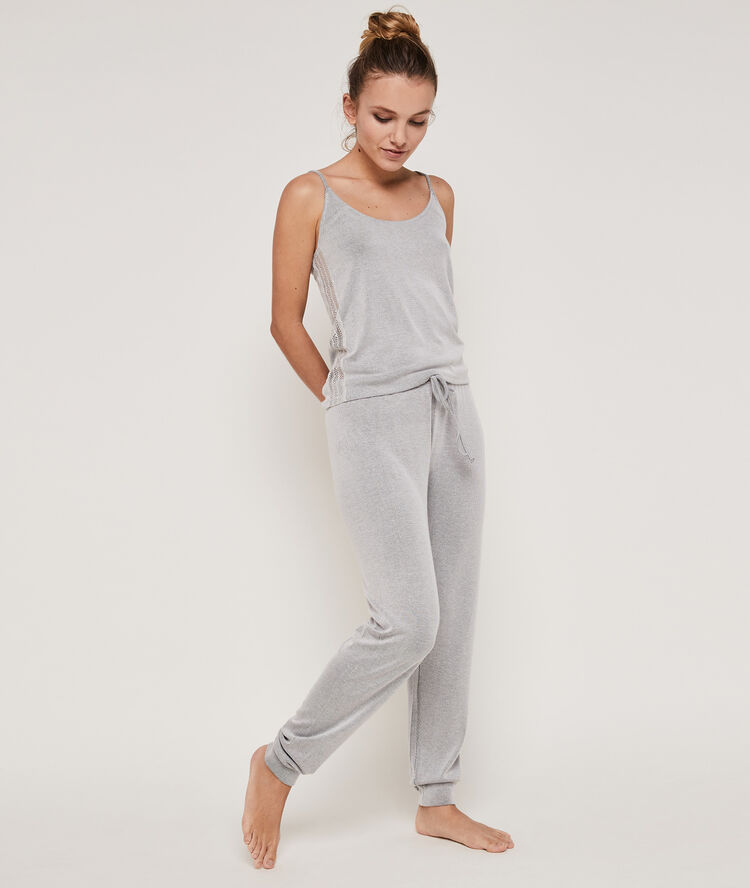 Newtamiz jersey top with thin straps grey.