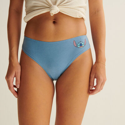 "shorty" briefs with stitch detailing and 3D ears - blue;