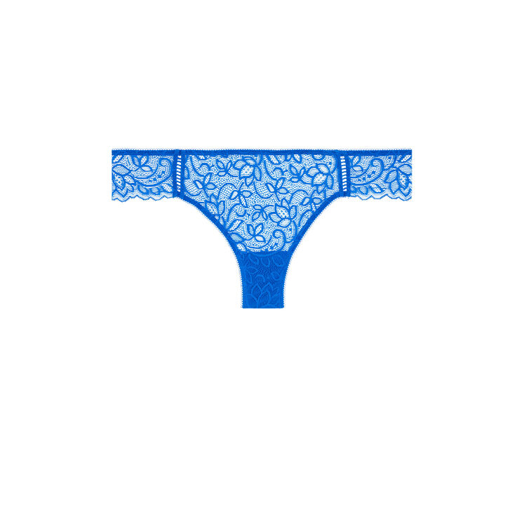 Sayiz lace tanga briefs royal blue.