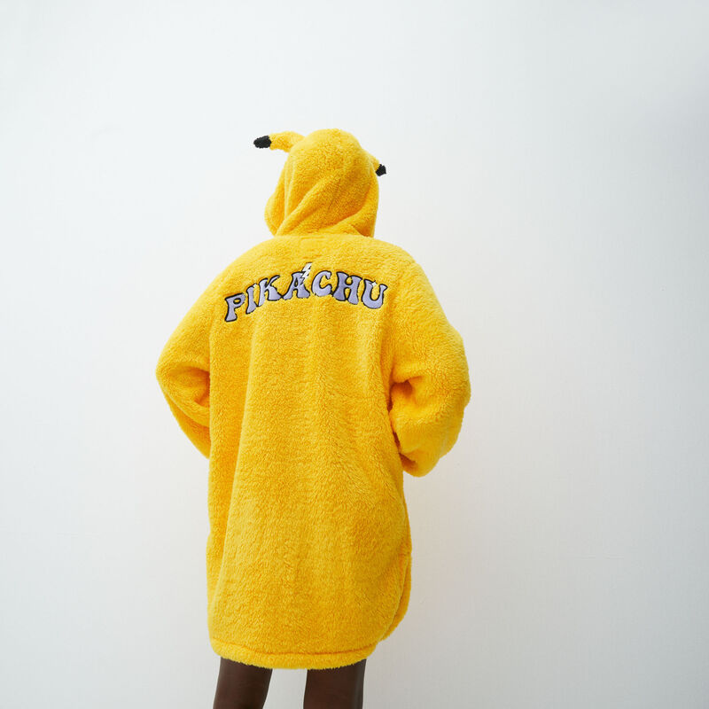 hooded pikachu bathrobe;