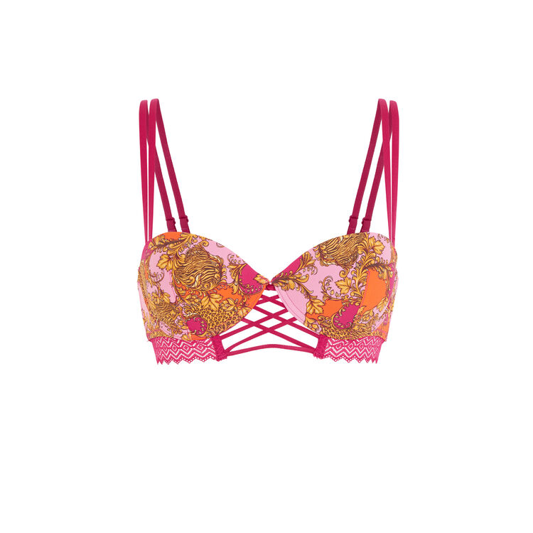 Boardizfleuriz pink push-up bustier bra Boardizfleuriz pink push-up bustier bra;