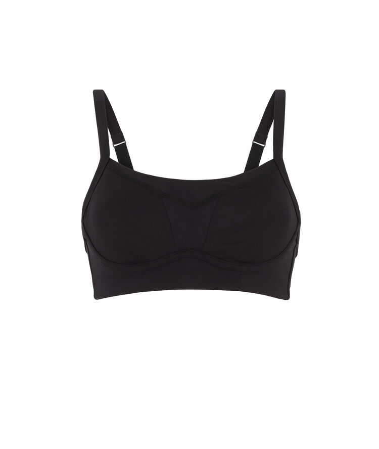 Sports bra - black black.