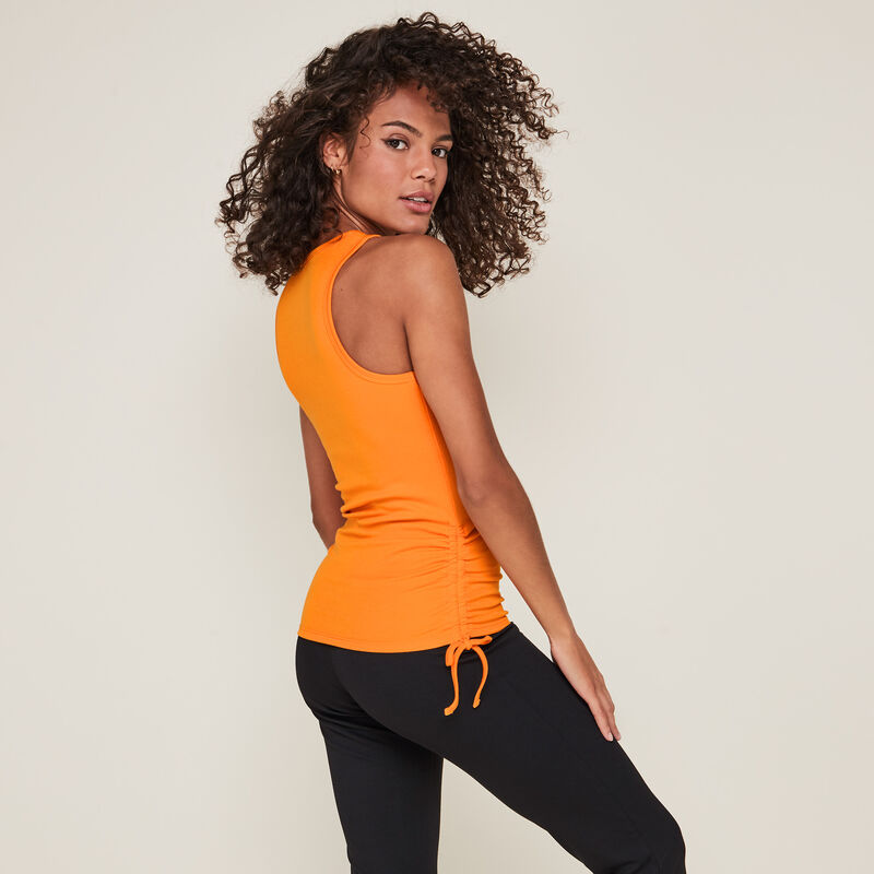Sidedrawstiz plain jersey vest top Sidedrawstiz plain jersey vest top;