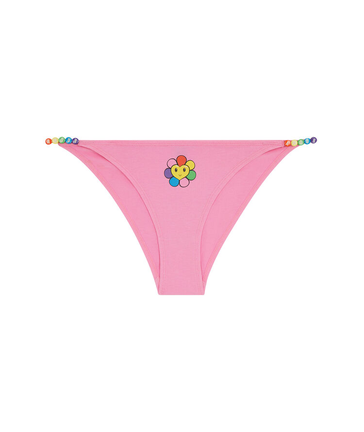 Culotte en coton à imprimé - rose rose.