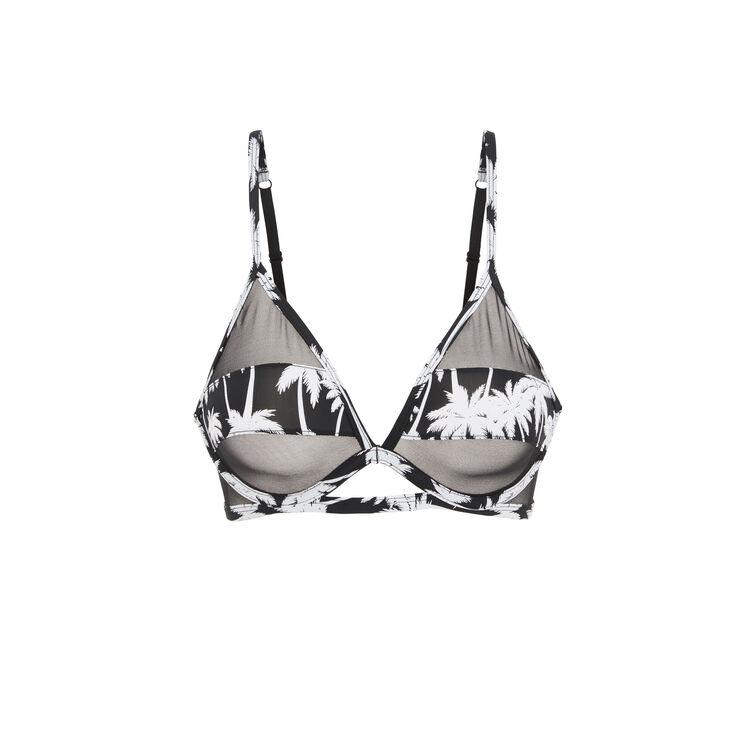 Meshblockiz half-cup black bra Meshblockiz half-cup black bra;