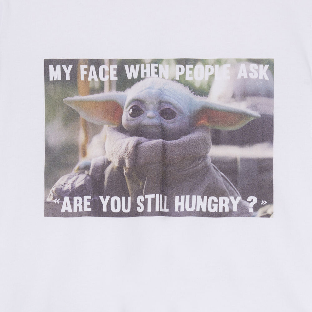 Baby yoda short-sleeved pyjama set - white white.