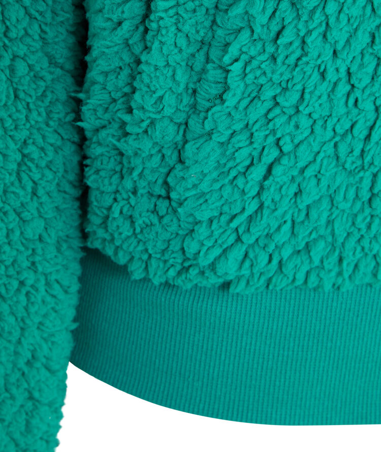 Sherpaliz zip fleece jacket teal.