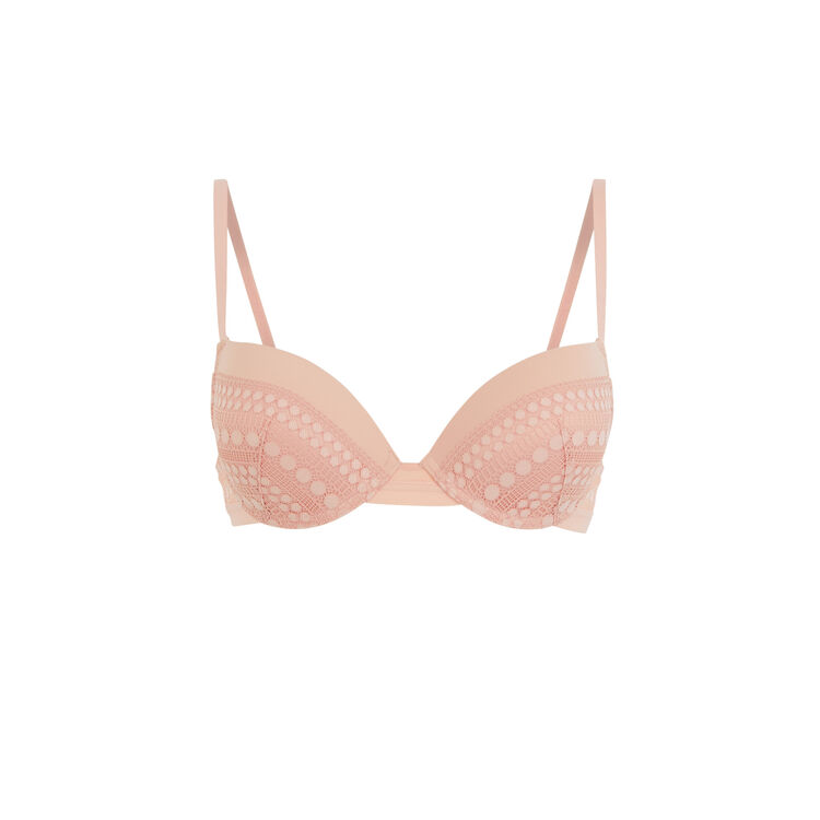 Różowy biustonosz push-up cupiniz pink.