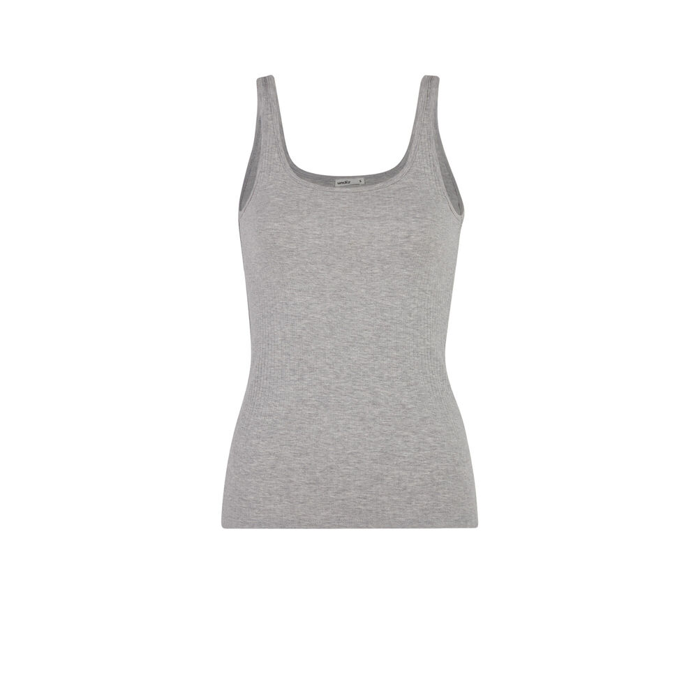 Plain jersey vest - grey grey.