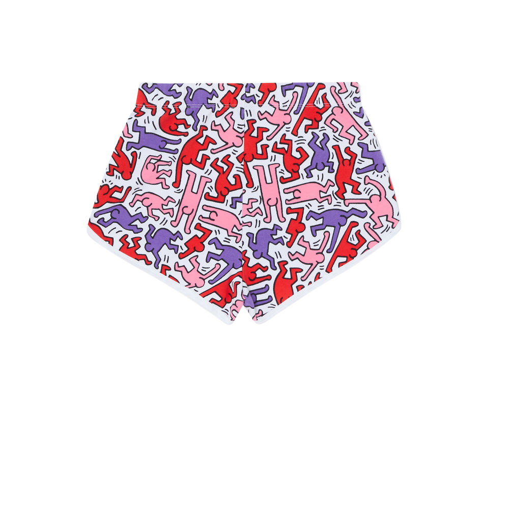 Patterned shorts - white white.