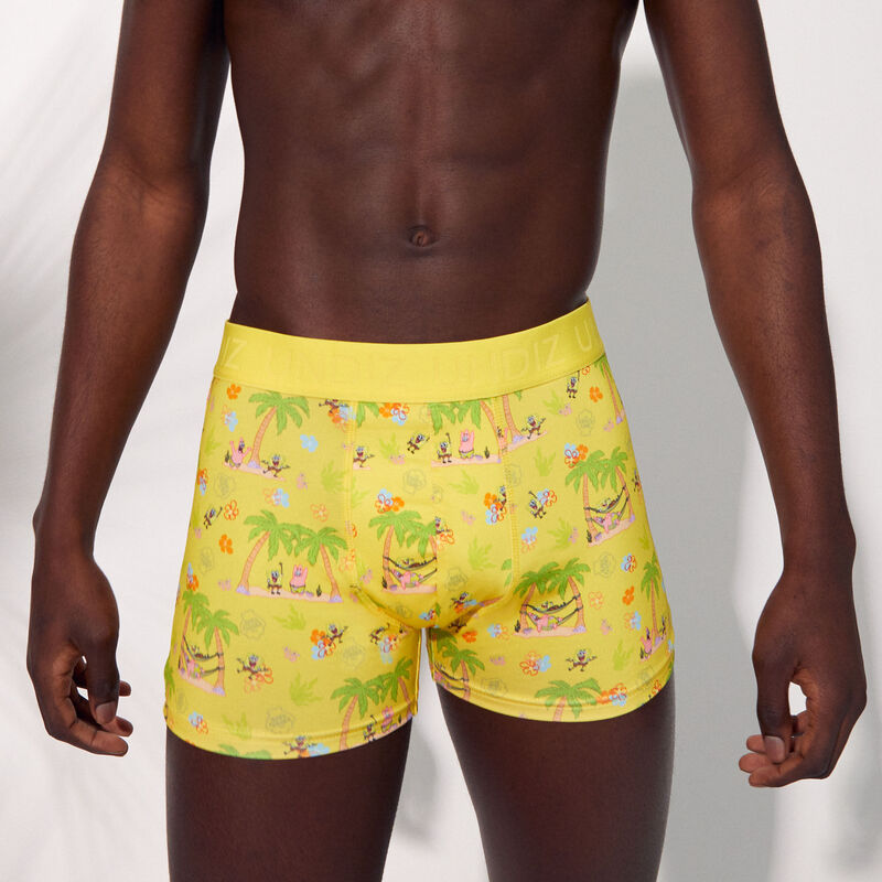 microfibre boxer shorts with sponge bob design;