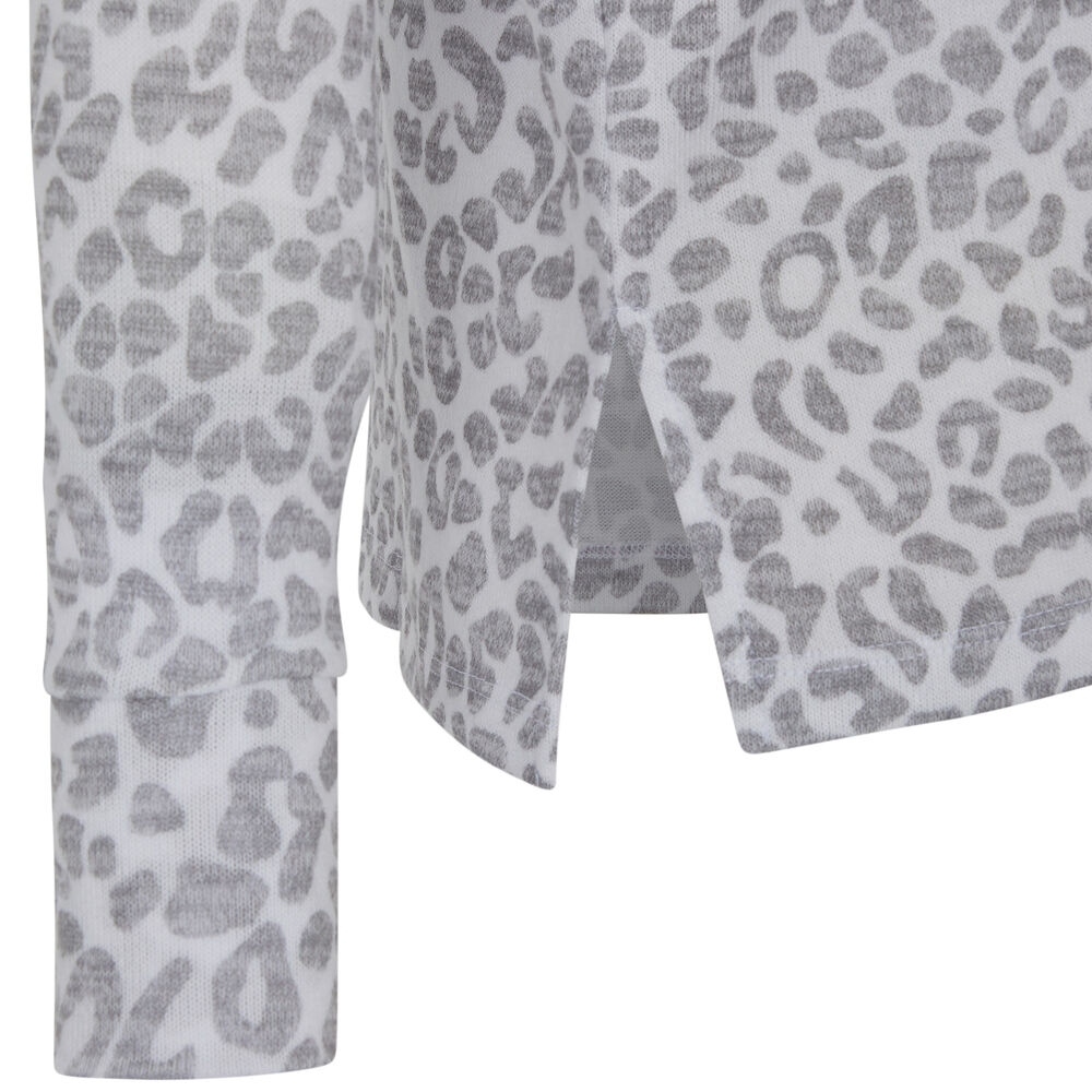 Leopard print top - white white.