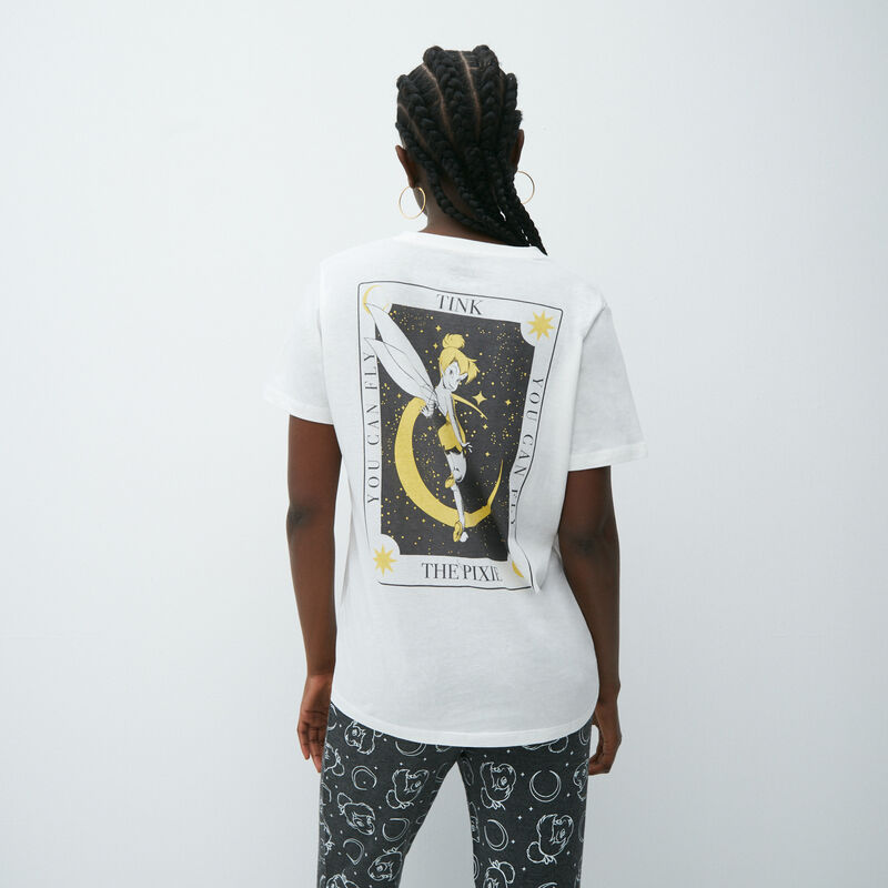 Tinker Bell print T-shirt;