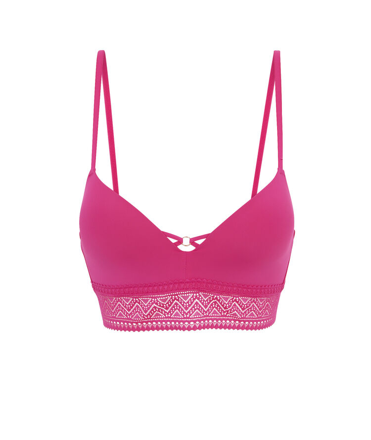 Biustonosz modelujący mikrofibra/koronka peachiliz fushia.