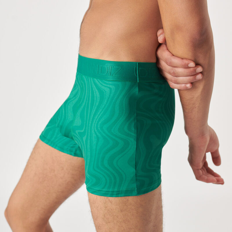 boxer à motifs abstraits;