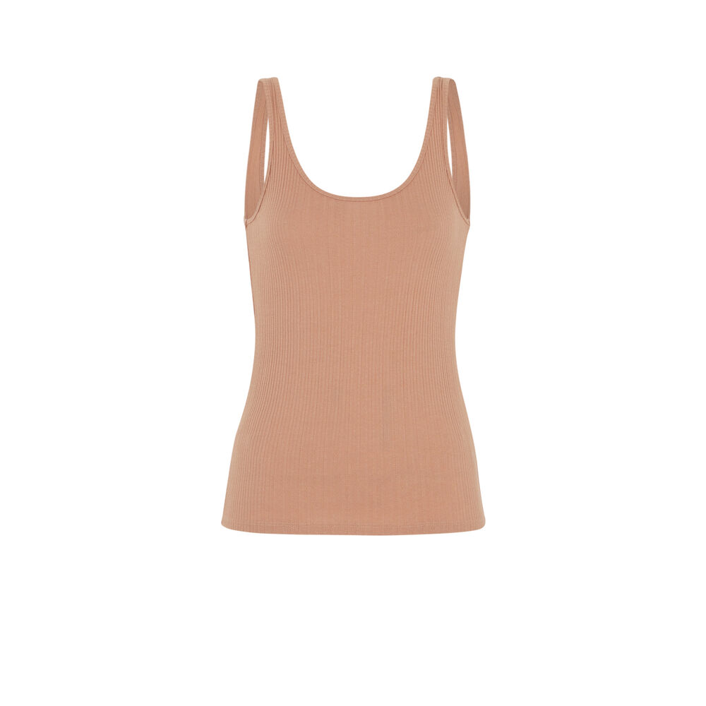 Plain jersey tank top - powder pink pink.