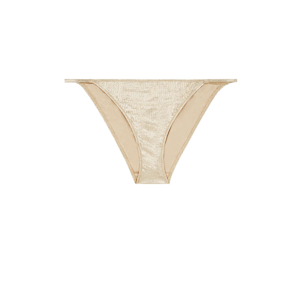 Sparkly swimsuit briefs - gold gold.