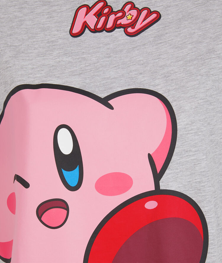 Kirbiz kirby short-sleeved printed top grey.