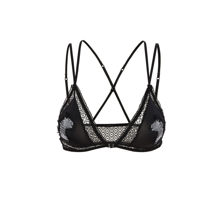 Crazyzebriz black triangle bra Crazyzebriz black triangle bra;