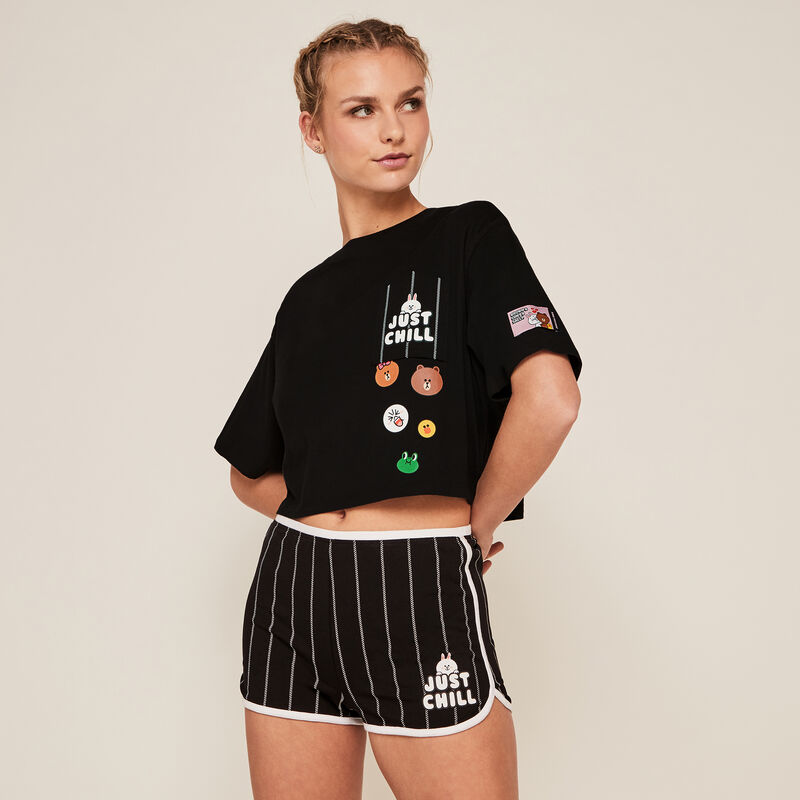 Line Friends short top - black Line Friends short top - black;