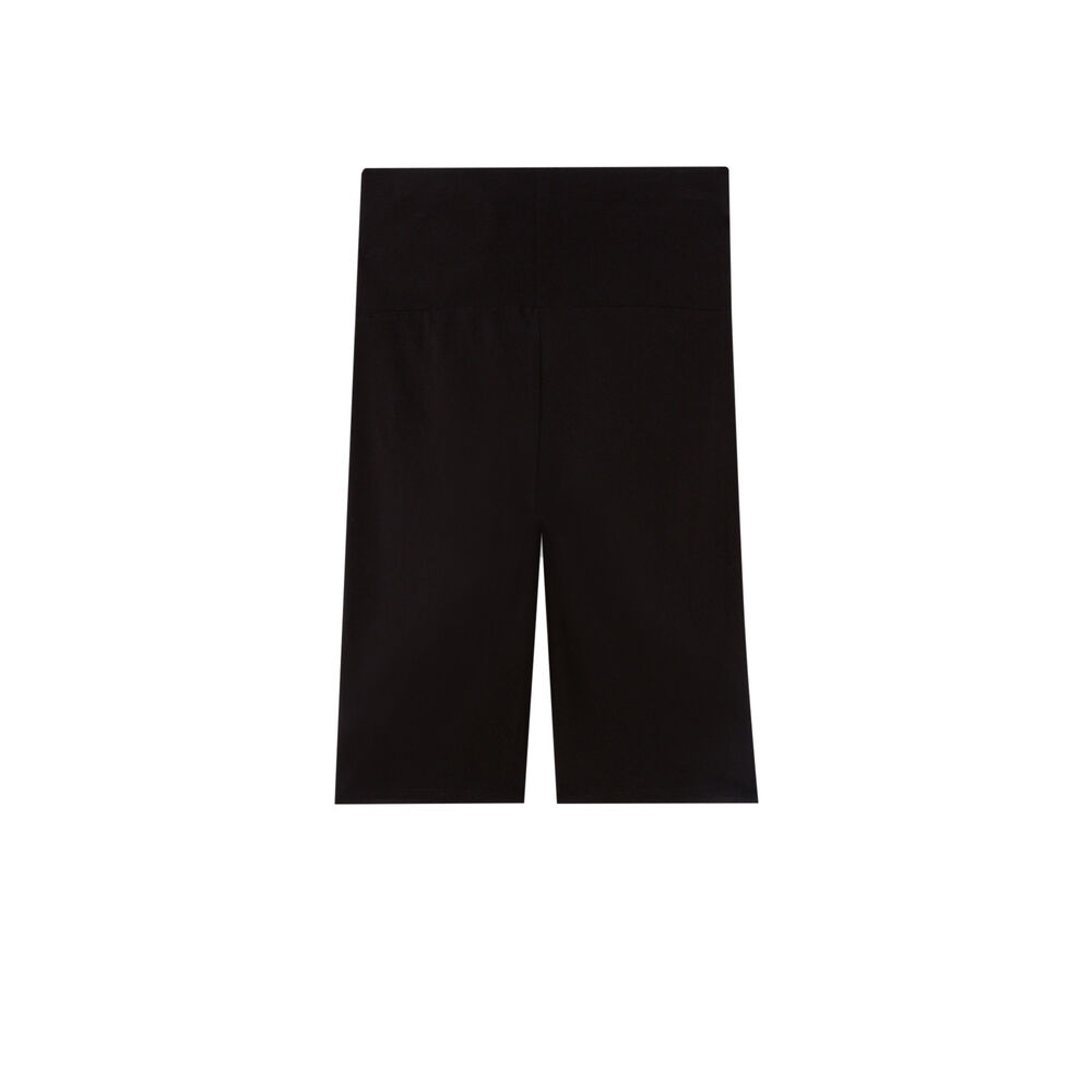 Long cycling shorts - black black.
