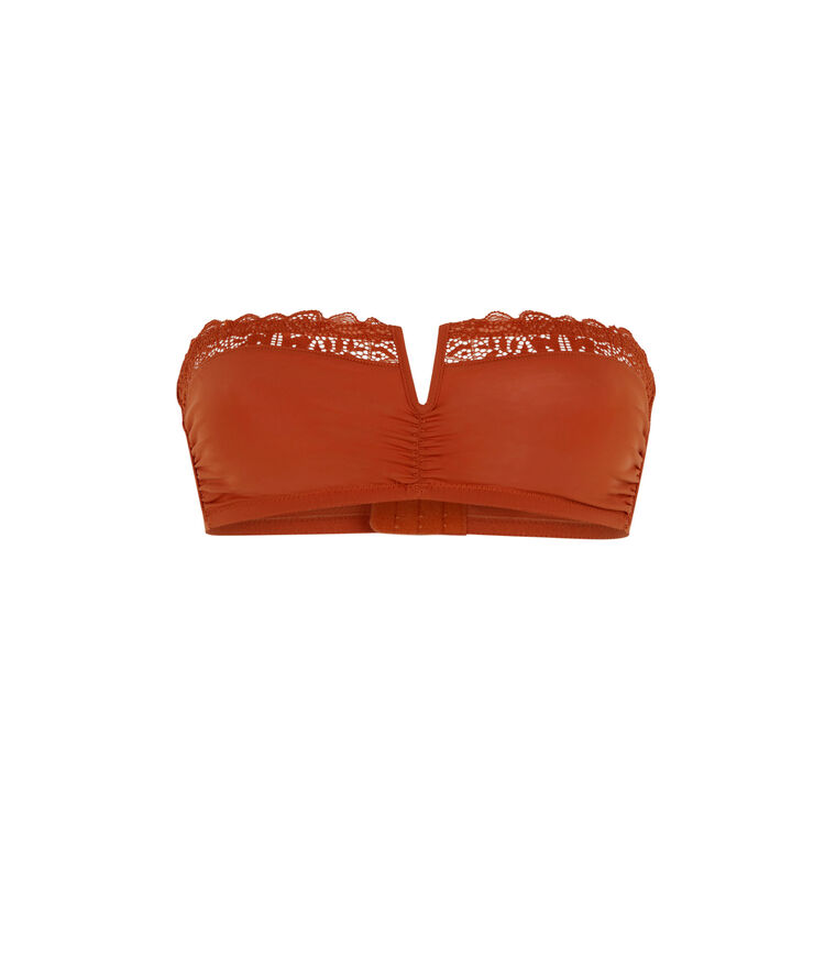 Bandeau bra - brown brown.