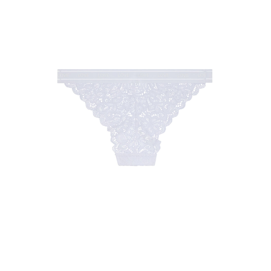 Lace briefs - white;