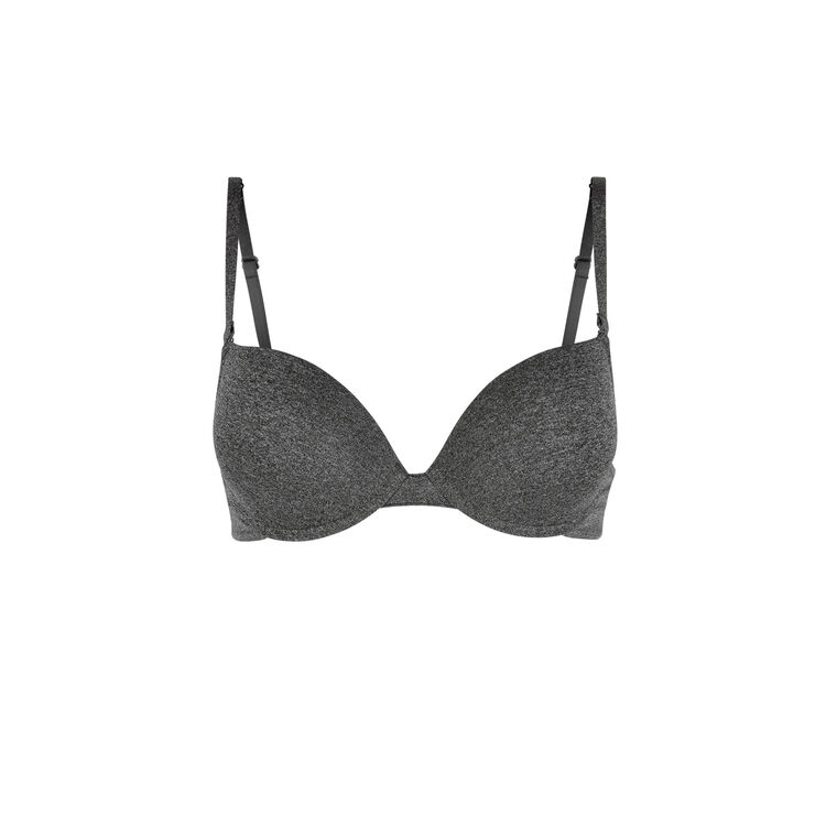 Micro marled grey gel bra grey.