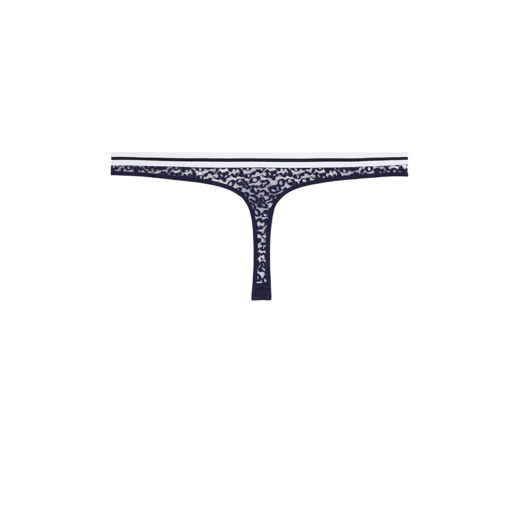 Leopiz navy blue thong blue.