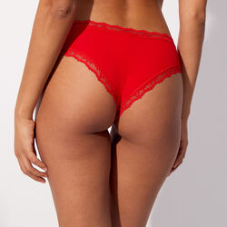 culotte en microfibre et dentelle;