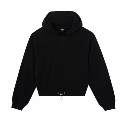 hoodie - black;